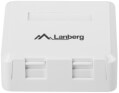 lanberg surface mount box for keystone 2 port extra photo 1