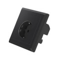 lanberg ac wall socket with 2 port usb charger black extra photo 3