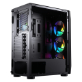 case cougar mx410 mesh g rgb tempered glass side window rgb fans extra photo 7