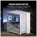 case corsair 6500d airflow dual chamber tempered glass midi tower white extra photo 1
