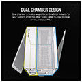 case corsair 6500d airflow dual chamber tempered glass midi tower white extra photo 2