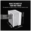 case corsair 6500d airflow dual chamber tempered glass midi tower white extra photo 5