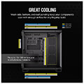 case corsair 6500x dual chamber tempered glass midi tower black extra photo 3
