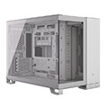 case corsair 2500x dual chamber tempered glass midi tower white extra photo 7