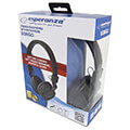 esperanza eh212k stereo headphones with mocrophone bongo black extra photo 2