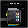 case corsair 6500x icue link rgb dual chamber tempered glass midi tower black extra photo 5