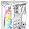 case corsair 6500x icue link rgb dual chamber tempered glass midi tower white extra photo 10