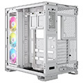 case corsair 6500x icue link rgb dual chamber tempered glass midi tower white extra photo 12