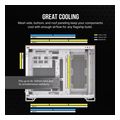 case corsair 2500x dual chamber tempered glass midi tower micro atx white bamboo wood extra photo 4