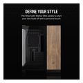 case corsair 2500x dual chamber tempered glass midi tower micro atx black walnut wood extra photo 1
