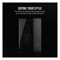 case corsair 6500x dual chamber tempered glass midi tower micro atx black obsidian aluminum extra photo 2