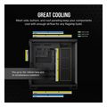 case corsair 6500x dual chamber tempered glass midi tower micro atx black obsidian aluminum extra photo 5