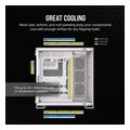 case corsair 6500x dual chamber tempered glass midi tower micro atx white bamboo wood extra photo 5