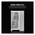 case corsair 6500x dual chamber tempered glass midi tower micro atx white satin gray aluminum extra photo 2