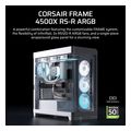 case corsair frame 4500x rs r argb panoramic tempered glass midi tower white extra photo 1