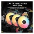 corsair rs120 r argb 120mm pwm reverse fan triple pack black co 9050196 ww extra photo 1