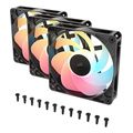 corsair rs120 r argb 120mm pwm reverse fan triple pack black co 9050196 ww extra photo 8