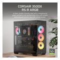 case corsair 3500x rs r argb mid tower tempered glass black extra photo 1