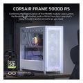 case corsair frame 5000d rs high airflow mid tower tempered glass white extra photo 1