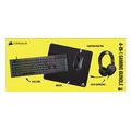 corsair 4 in 1 gaming bundle k55 core keyboard harpoon pro mouse hs35v2 71 headset mm100 mousepa extra photo 2