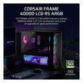 case corsair frame 4000d lcd rs argb premium mid tower tempered glass black extra photo 1