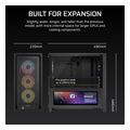 case corsair frame 4000d lcd rs argb premium mid tower tempered glass black extra photo 8