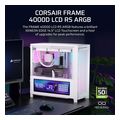 case corsair frame 4000d lcd rs argb premium mid tower tempered glass white extra photo 1