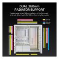 case corsair frame 4000d lcd rs argb premium mid tower tempered glass white extra photo 5