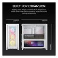case corsair frame 4000d lcd rs argb premium mid tower tempered glass white extra photo 8