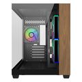 case cooler master elite 481 tempered glass micro atx 3x120mm argb fans wood black extra photo 1