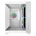 case cooler master elite 481 tempered glass micro atx 3x120mm argb fans wood white extra photo 1