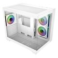 case cooler master elite 481 tempered glass micro atx 3x120mm argb fans wood white extra photo 2