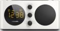 philips aj6000 12 clock radio mobile charger white extra photo 1