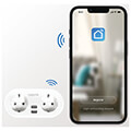 logilink sh0102 smart wifi socket outlet 2 way 2x usb with tuya extra photo 4