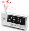 soundmaster fur6100si pll fm radio controlled clock radio with time projection silver extra photo 1