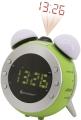 soundmaster ur140gr am fm clock radio with projection and dimming light green extra photo 1