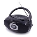 akai bm004a 614 portable radio cd player black extra photo 1 akai bm004a 614 portable radio cd player black extra photo 1