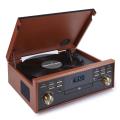 bigben td113 3 speeds turntable with radio tape cd usb mp3 player built in speakers extra photo 1