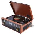 bigben td113 3 speeds turntable with radio tape cd usb mp3 player built in speakers extra photo 2
