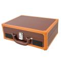 ion audio vinyl motion deluxe portable suitcase turntable brown extra photo 3