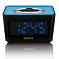 lenco cr 16 radio controlled clock radio blue extra photo 1