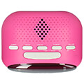 lenco icr 210 fm clock radio pink extra photo 2