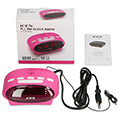lenco icr 210 fm clock radio pink extra photo 4
