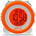 gotie gbe 200p digital clock with mechanical bell alarms orange extra photo 1