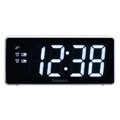 lenco cr 30wh clock radio with red 3 inch leds white extra photo 1