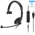 sennheiser sc 45 usb ms headset call center extra photo 3