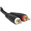 udg gear u97001bl ultimate audio cable set rca rca black straight 15m extra photo 1