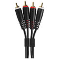 udg gear u97001bl ultimate audio cable set rca rca black straight 15m extra photo 2