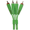 udg gear u97001gr ultimate audio cable set rca rca green straight 15m extra photo 1