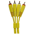 udg gear u97001yl ultimate audio cable set rca rca yellow straight 15m extra photo 1